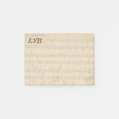 Beethoven Hammerklavier Piano Manuscript Monogram Post-it® Notes (Voorkant)