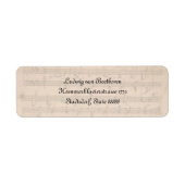 Beethoven Hammerklavier Sonata Etiket (Voorkant)