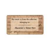 Beethoven Hammerklavier Sonata Manuscript Label (Voorkant)