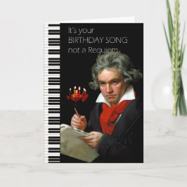Beethoven Humor Birthday Card Kaart