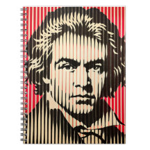 Beethoven in BAUHAUS optische illusie stijl
