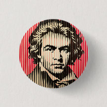 Beethoven in BAUHAUS optische illusie stijl