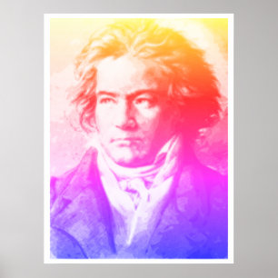Beethoven in kleuren poster