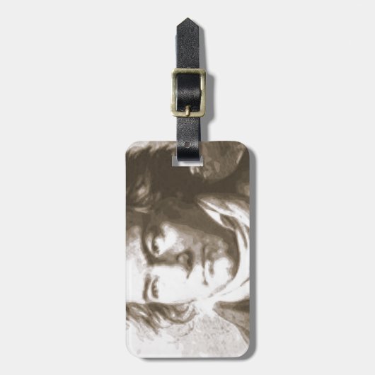 Beethoven in Sepia Bagagelabel (Voorkant verticaal)