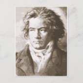 Beethoven in Sepia Briefkaart (Voorkant)