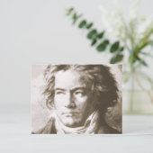 Beethoven in Sepia Briefkaart (Staand voorkant)