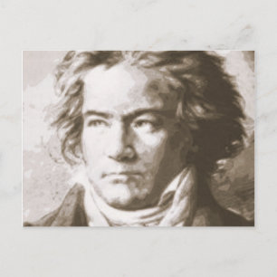 Beethoven in Sepia Briefkaart
