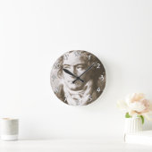 Beethoven in Sepia Custom Ronde Klok (Huis)