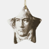 Beethoven in sepia keramisch ornament (Rechts)