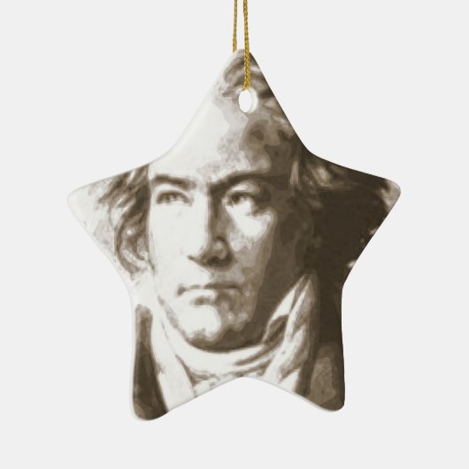 Beethoven in sepia keramisch ornament (Rechts)