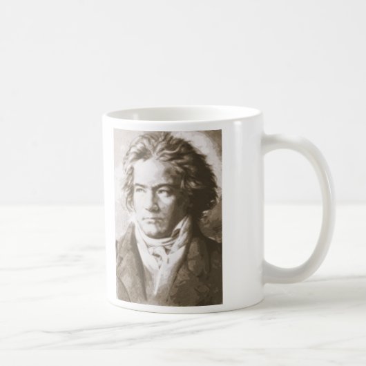 Beethoven in Sepia Koffiemok (Rechts)