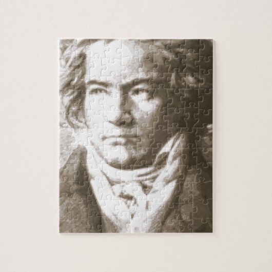 Beethoven in Sepia Legpuzzel (Verticaal)
