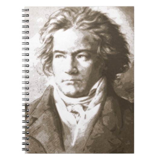 Beethoven in Sepia Notitieboek (Voorkant)