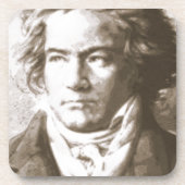 Beethoven in Sepia Onderzetter (Voorkant)