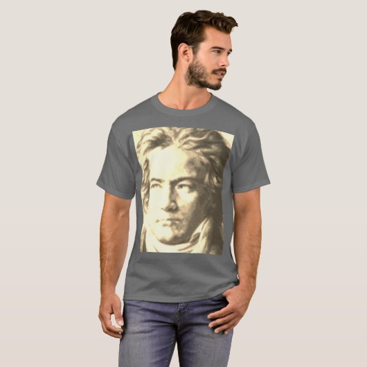 Beethoven in Sepia T-shirt (Voorkant volledig)