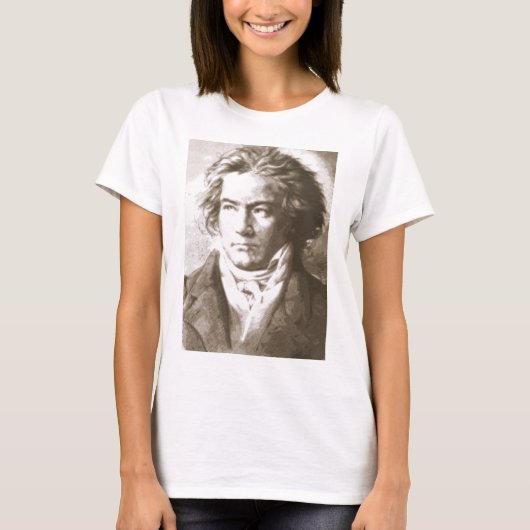 Beethoven in Sepia T-shirt (Voorkant)