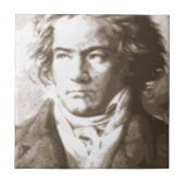 Beethoven in Sepia Tegeltje (Voorkant)