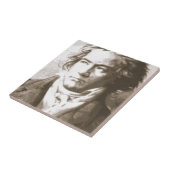 Beethoven in Sepia Tegeltje (Zijkant)