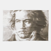 Beethoven in Sepia Theedoek (Horizontaal)