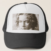 Beethoven in Sepia Trucker Hat Trucker Pet (Voorkant)