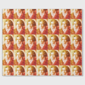 Beethoven in  stijlprint cadeaupapier (Vlak)