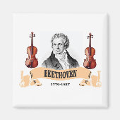 BEETHOVEN IN VIOLINS MAGNEET (Voorkant)