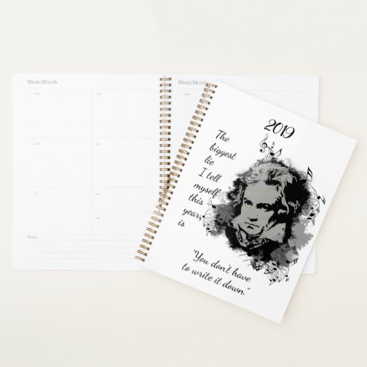 Beethoven Klassieke muziekcomponist Song Writer Planner (Display)