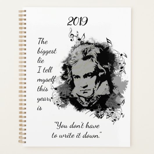 Beethoven Klassieke muziekcomponist Song Writer Planner (Voorkant)