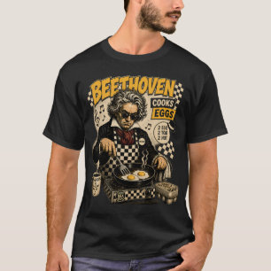 Beethoven Kookt Eieren – Ska Punk Vintage Ontbij T-shirt