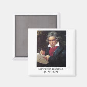 Beethoven Magnet voor de muziekliefhebber (Voorkant / Achterkant)