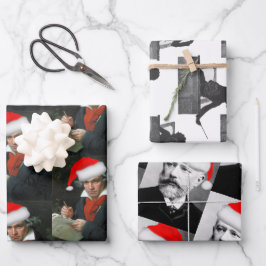 Beethoven Mahler Tchaikovsky klassieke kerst Inpakpapier Vel