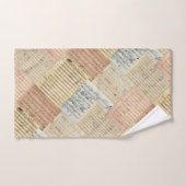 Beethoven Manuscript Medley Patchwork Effect Bad Handdoek (Handdoek)