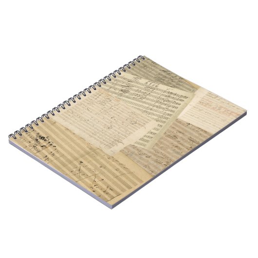 Beethoven Manuscript Medley Spiral Notebook Notitieboek (Linkerzijde)