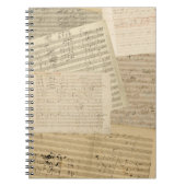 Beethoven Manuscript Medley Spiral Notebook Notitieboek (Voorkant)