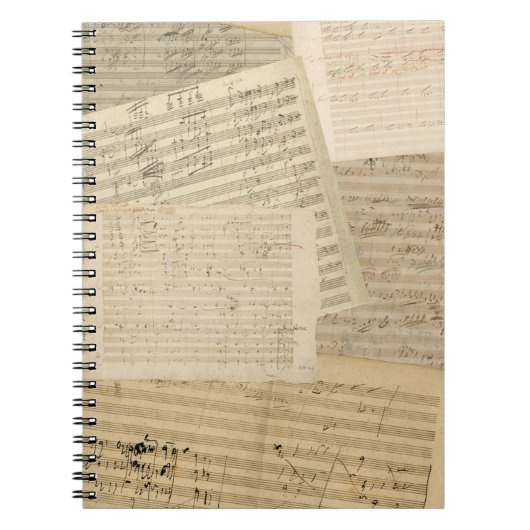 Beethoven Manuscript Medley Spiral Notebook Notitieboek (Voorkant)
