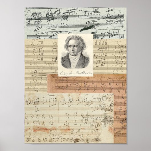 Beethoven Manuscripts Poster (Voorkant)