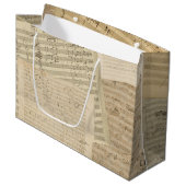 Beethoven Music Manuscript Medley Groot Cadeauzakje (Voorkant Gekanteld)