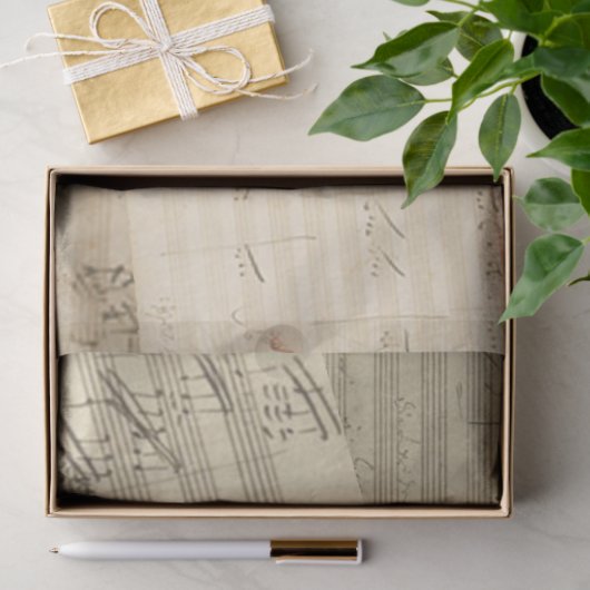 Beethoven Music Manuscript Medley Tissuepapier (Geschenk)