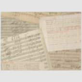 Beethoven Music Manuscript Medley Tissuepapier (Voorkant)