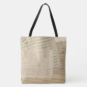 Beethoven Music Manuscripts Collage Tote Bag (Voorkant)