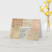 Beethoven Music Manuscripts Kaart (Gele Bloem)