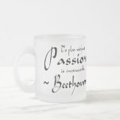 Beethoven Music Passion quote Matglas Koffiemok (Links)