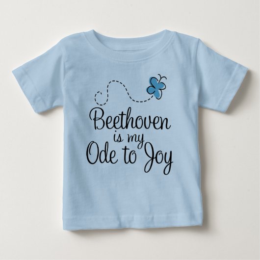 Beethoven Music Quote Baby T-shirt (Voorkant)