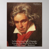 Beethoven "Of Heaven" Love Quote Poster (Voorkant)
