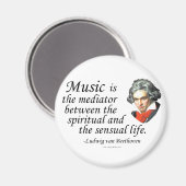 Beethoven op muziek magneet (Voorkant / Achterkant)