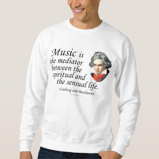 Beethoven op muziek trui (Voorkant)