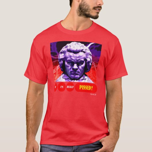 BEETHOVEN PISSED T-SHIRT (Voorkant)