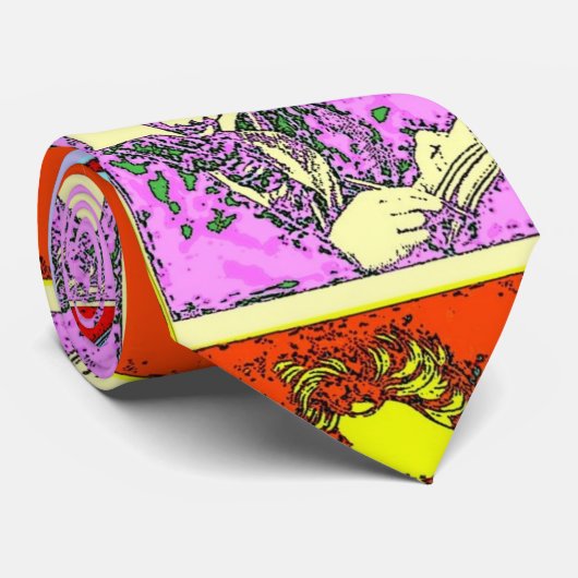 Beethoven Pop Art Stropdas (Opgerold)