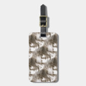 Beethoven Portrait Pattern Bagagelabel (Voorkant verticaal)