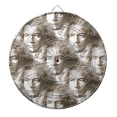 Beethoven Portrait Pattern Dartbord (Voorkant)